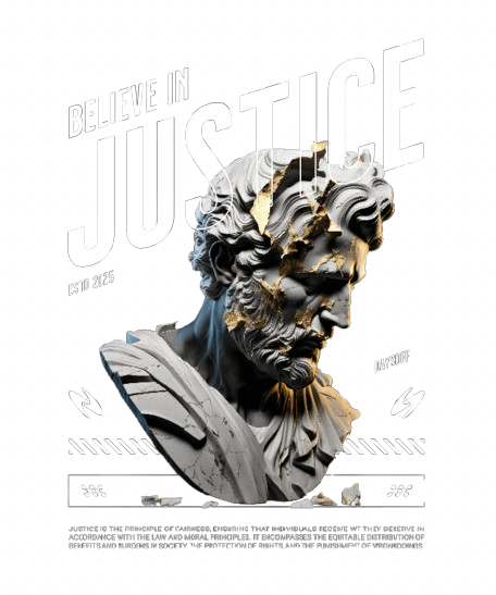 “Believe in Justice” Oversized Graphic Tee – Black Edition | DAYSOFF
