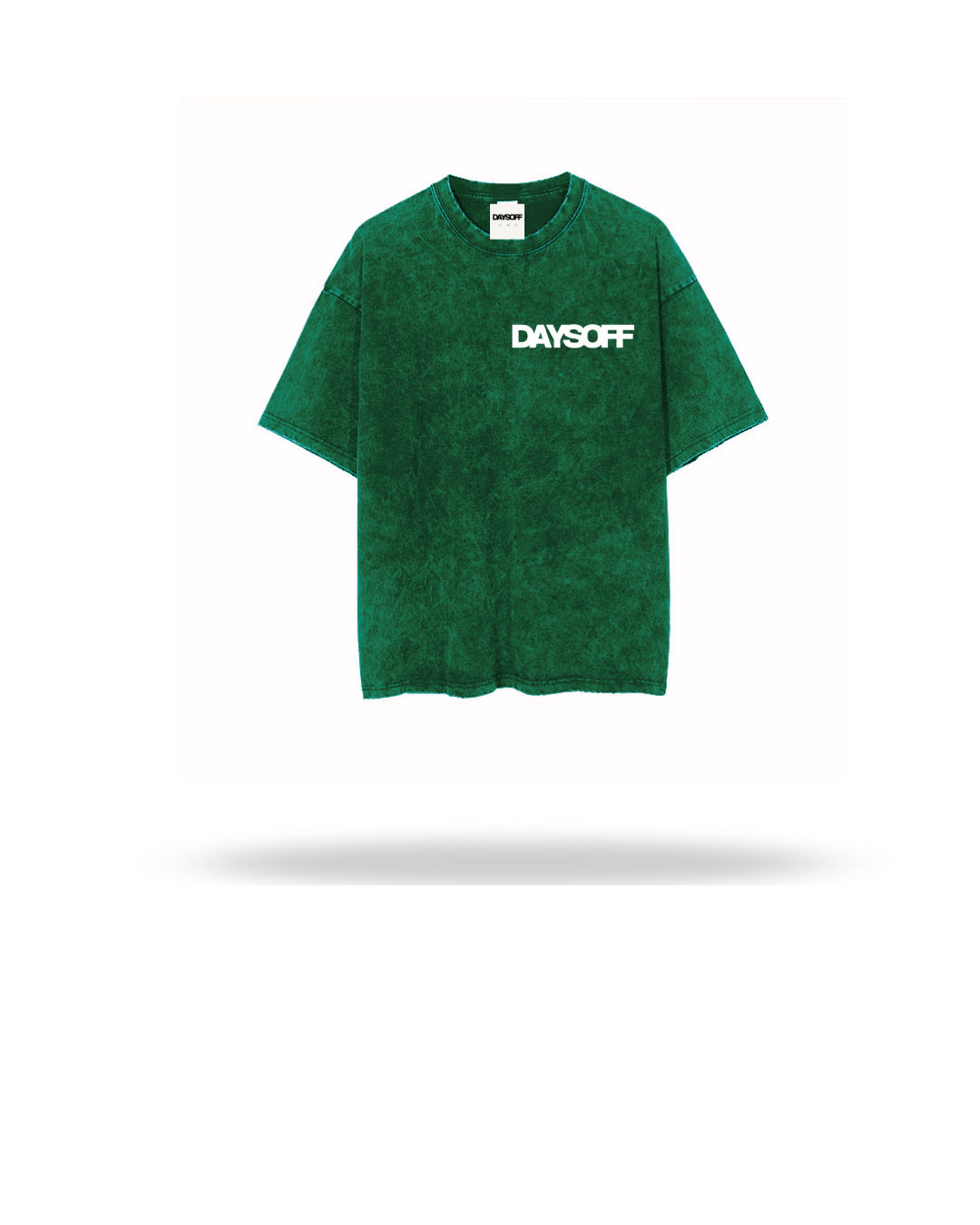 Oversized Emerald green acid wash tshirt
