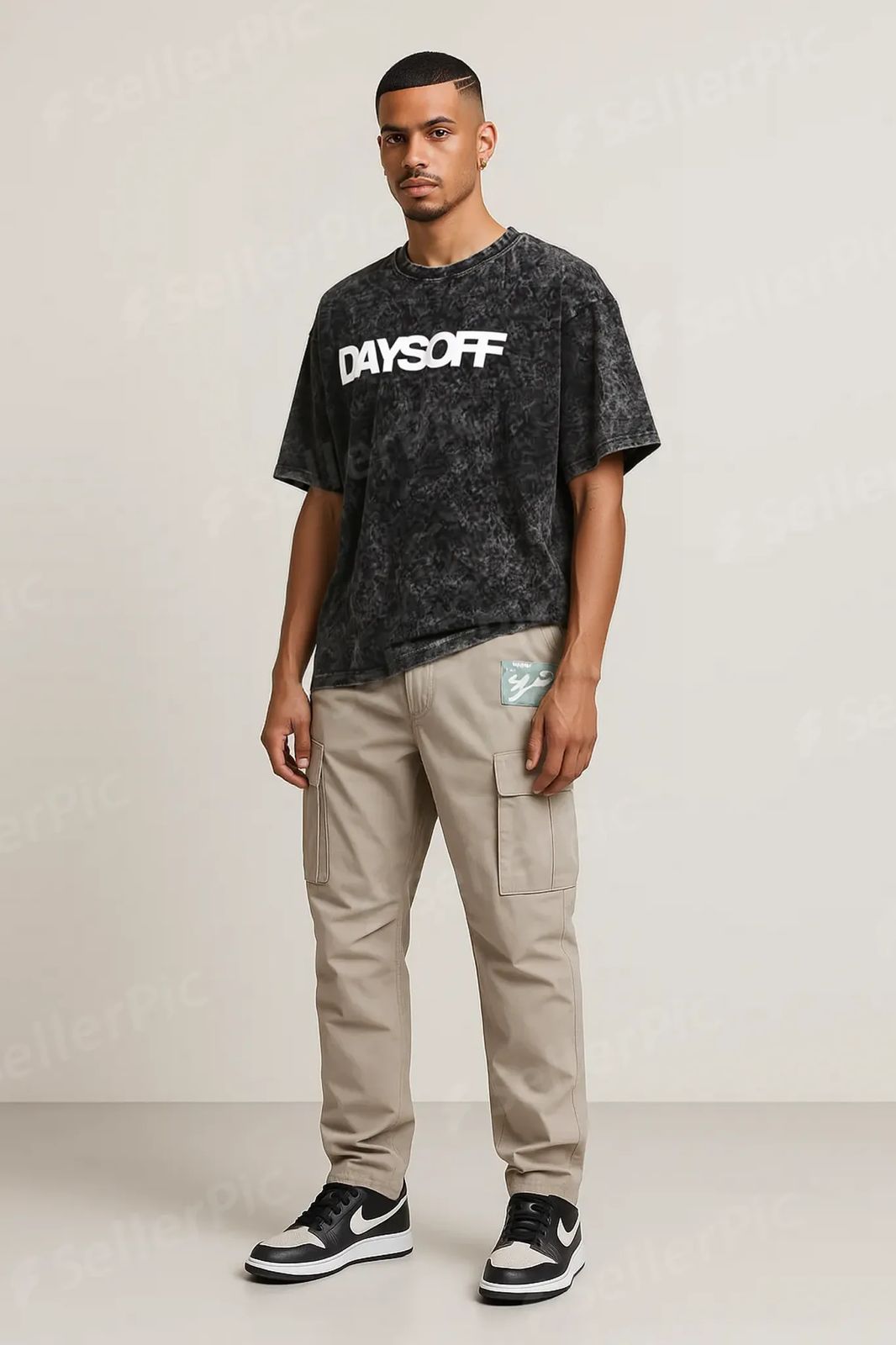 Vintage Black "DAYSOFF" Oversized T-Shirt